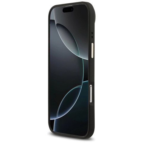 Etui Guess 4G Strass Logo & Big Strap Metal Buttons MagSafe na iPhone Air - czarne