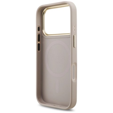 Etui Guess 4G Stripe MagSafe na iPhone 17 Pro - różowe