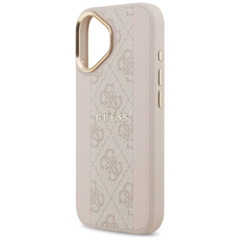 Etui Guess 4G Stripe MagSafe na iPhone 17 - różowe