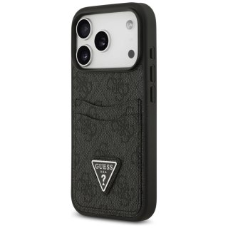 Etui Guess 4G nauble Card Triangle na iPhone 17 Pro - czarne