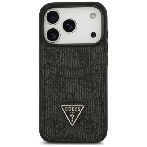 Etui Guess 4G nauble Card Triangle na iPhone 17 Pro - czarne