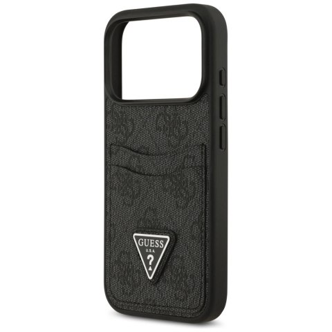 Etui Guess 4G nauble Card Triangle na iPhone 17 Pro - czarne