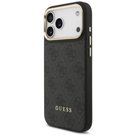 Etui Guess 4G z portfelem Magsafe na iPhone 17 Pro Max - czarne