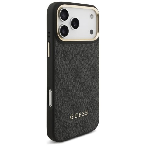 Etui Guess 4G z portfelem Magsafe na iPhone 17 Pro Max - czarne