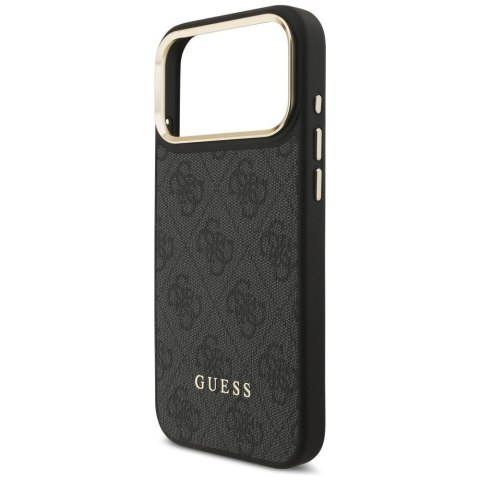 Etui Guess 4G z portfelem Magsafe na iPhone 17 Pro Max - czarne