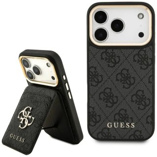 Etui Guess 4G z portfelem Magsafe na iPhone 17 Pro - czarne