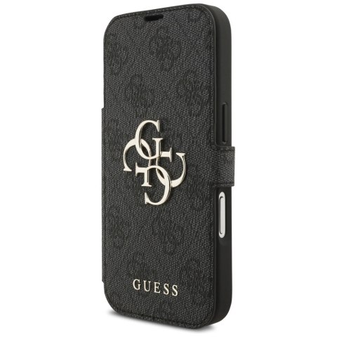 Etui Guess Book 4G Metal Logo na iPhone 17 Pro - czarne