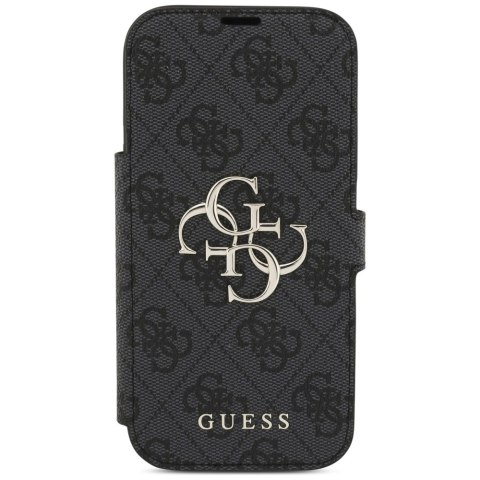 Etui Guess Book 4G Metal Logo na iPhone 17 Pro - czarne