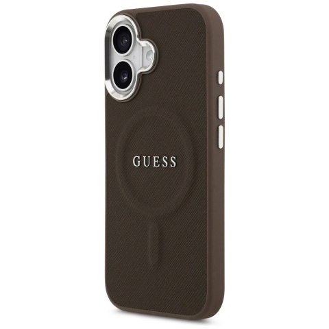 Etui Guess Classic Logo MagSafe do iPhone 17 -brązowe