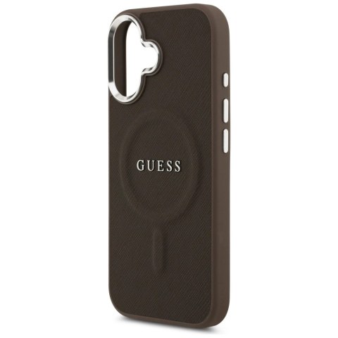 Etui Guess Classic Logo MagSafe do iPhone 17 -brązowe