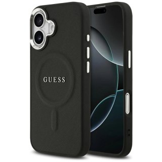 Etui Guess Classic Logo MagSafe do iPhone 17 -czarne