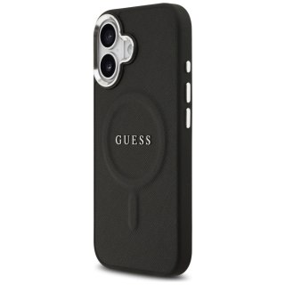 Etui Guess Classic Logo MagSafe do iPhone 17 -czarne
