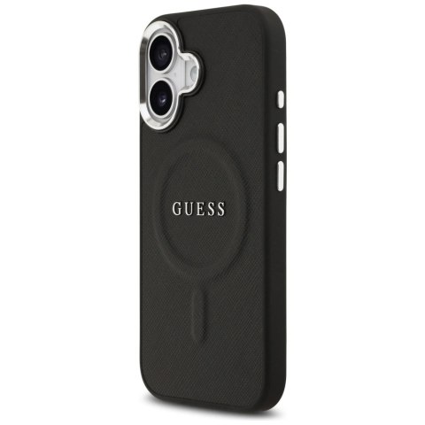 Etui Guess Classic Logo MagSafe do iPhone 17 -czarne