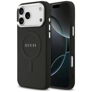 Etui Guess Classic Logo MagSafe na iPhone 17 Pro Max - czarne