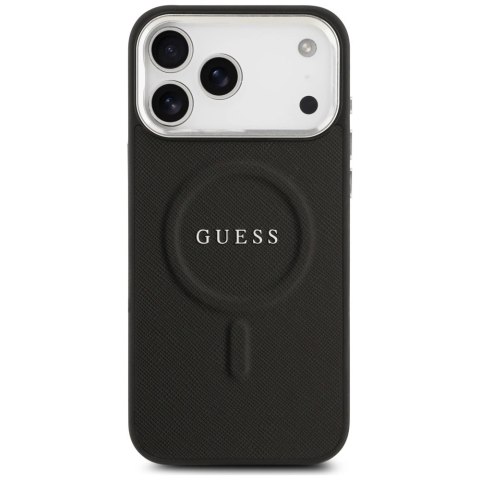 Etui Guess Classic Logo MagSafe na iPhone 17 Pro Max - czarne