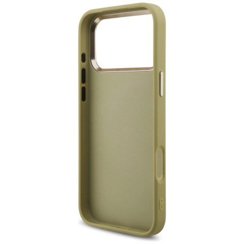 Etui Guess Fixed Glitter Big 4G Metal Frame na iPhone 17 Pro Max - złote