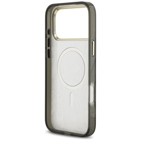 Etui Guess Python Pattern MagSafe na iPhone 17 Pro Max - czarne