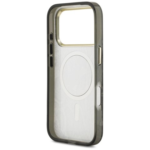 Etui Guess Python Pattern MagSafe na iPhone 17 Pro -czarne
