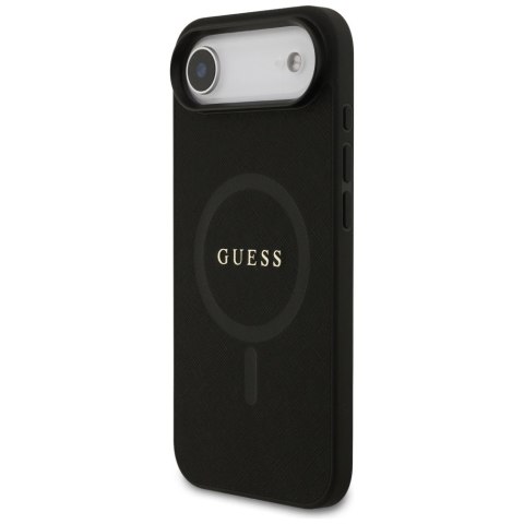 Etui Guess Saffiano Classic Logo MagSafe na iPhone Air - czarne