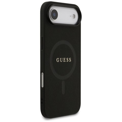 Etui Guess Saffiano Classic Logo MagSafe na iPhone Air - czarne