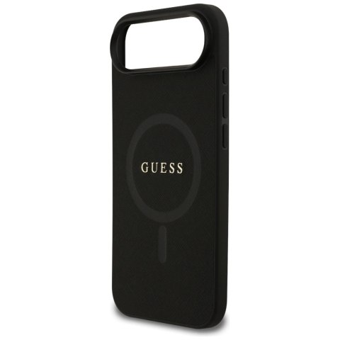 Etui Guess Saffiano Classic Logo MagSafe na iPhone Air - czarne