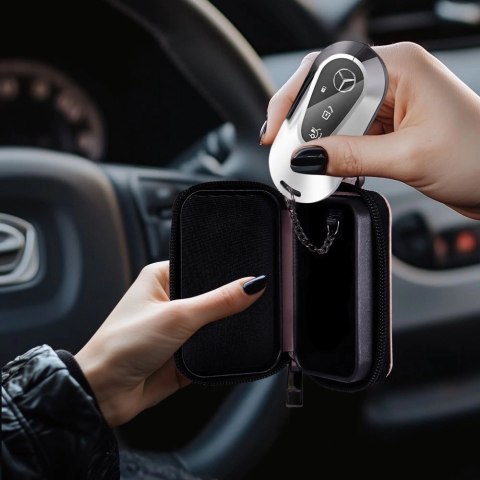 Etui na kluczyki samochodowe Tech-Protect KLR300 blokujące RFID - różowe