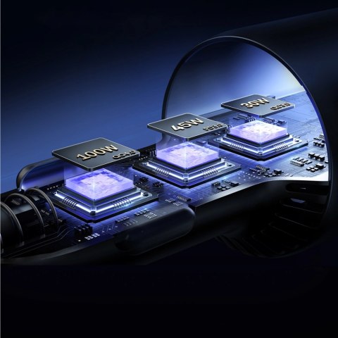 Ładowarka samochodowa Joyroom JR-CCN07 145W 2xUSB-C USB-A + kabel USB-C 100W - ciemnoszara