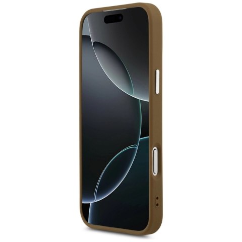 Etui Guess Triangle Logo MagSafe na iPhone 17 Pro - brązowe