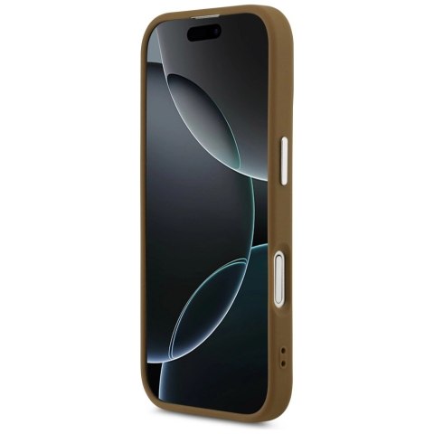 Etui Guess Triangle Logo MagSafe na iPhone 17 - brązowe