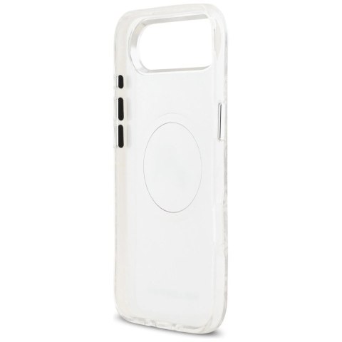 Etui Karl Lagerfeld IML Glitter Karl&Choupette Heads Logo MagSafe do iPhone Air - szare