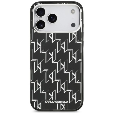 Etui Karl Lagerfeld IML KL Monogram MagSafe na iPhone 17 Pro Max - czarne