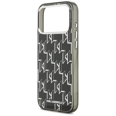 Etui Karl Lagerfeld IML KL Monogram MagSafe na iPhone 17 Pro Max - czarne