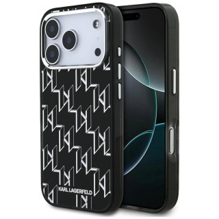 Etui Karl Lagerfeld IML KL Monogram MagSafe na iPhone 17 Pro - czarne
