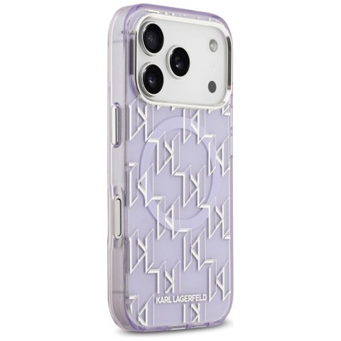 Etui Karl Lagerfeld IML KL Monogram MagSafe na iPhone 17 Pro - fioletowe