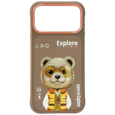 Etui Nimmy Cool&Cute 2.0 Bear na iPhone 17 Pro Max - beżowe