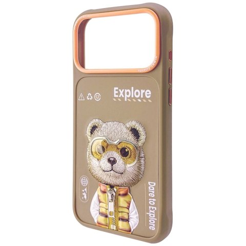 Etui Nimmy Cool&Cute 2.0 Bear na iPhone 17 Pro Max - beżowe