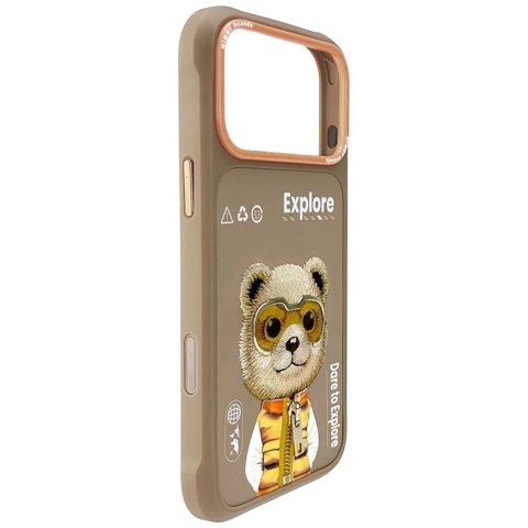 Etui Nimmy Cool&Cute 2.0 Bear na iPhone 17 Pro - beżowe