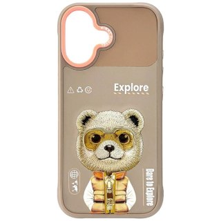 Etui Nimmy Cool&Cute 2.0 Bear na iPhone 17 - beżowe