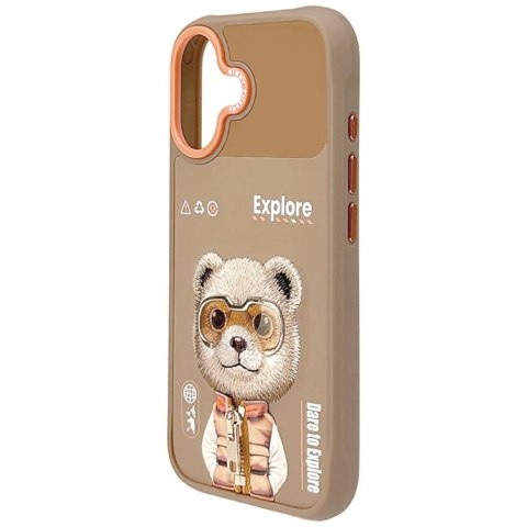 Etui Nimmy Cool&Cute 2.0 Bear na iPhone 17 - beżowe