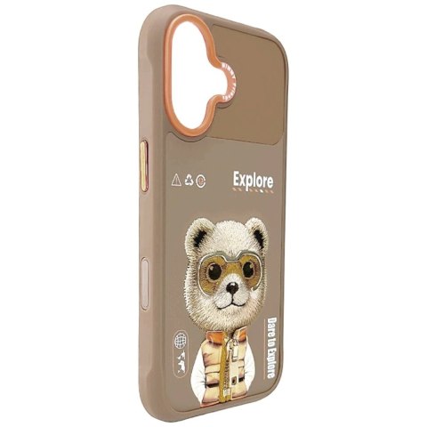 Etui Nimmy Cool&Cute 2.0 Bear na iPhone 17 - beżowe