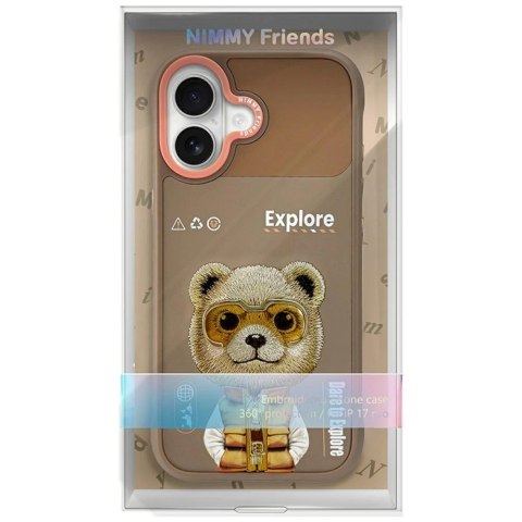 Etui Nimmy Cool&Cute 2.0 Bear na iPhone 17 - beżowe