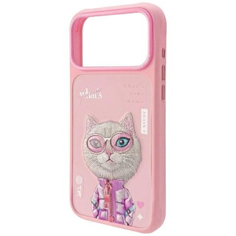 Etui Nimmy Cool&Cute 2.0 Cat na iPhone 17 Pro Max - różowe
