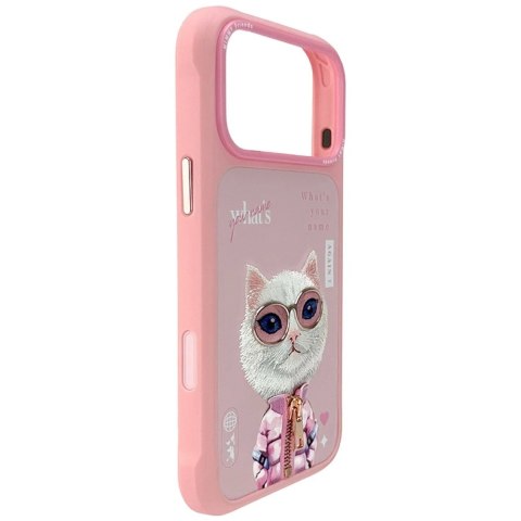 Etui Nimmy Cool&Cute 2.0 Cat na iPhone 17 Pro - różowe