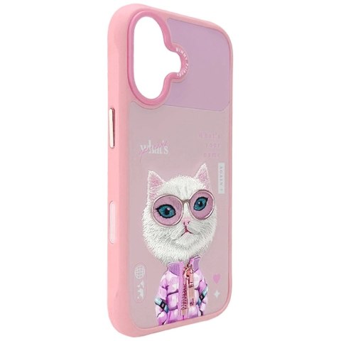 Etui Nimmy Cool&Cute 2.0 Cat na iPhone 17 -różowe