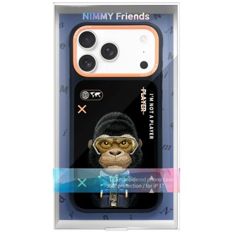 Etui Nimmy Cool&Cute 2.0 Gorilla na iPhone 17 Pro - czarne