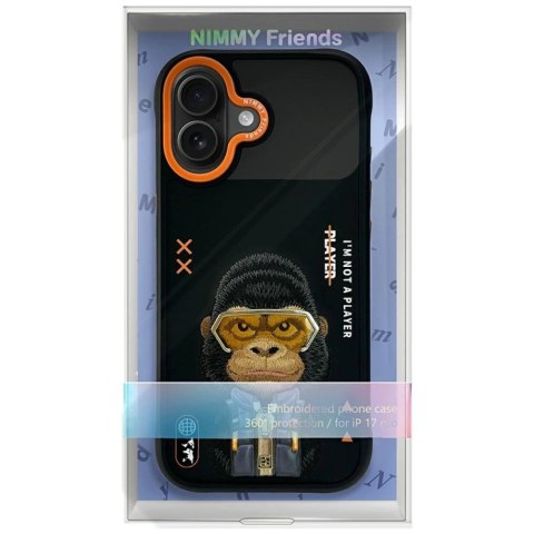 Etui Nimmy Cool&Cute 2.0 Gorilla na iPhone 17 - czarne