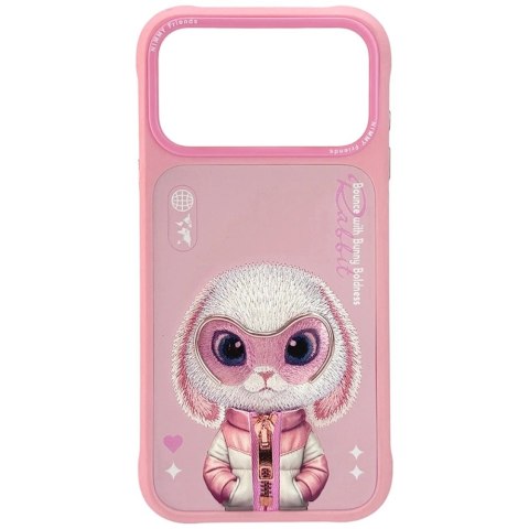 Etui Nimmy Cool&Cute 2.0 Rabbit na iPhone 17 Pro - różowe