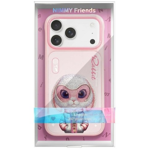 Etui Nimmy Cool&Cute 2.0 Rabbit na iPhone 17 Pro - różowe