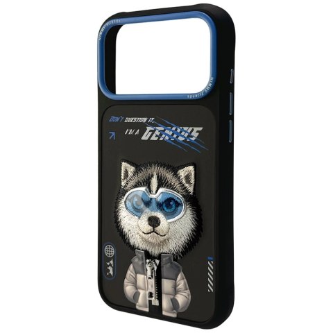 Etui Nimmy Cool&Cute 2.0 Wolf na iPhone 17 Pro - czarne