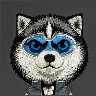 Etui Nimmy Cool&Cute 2.0 Wolf na iPhone 17 - czarne